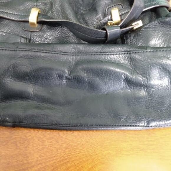 B. Makowsky Handbag, Black Leather - Picture 6 of 6